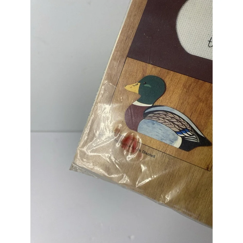 Bucilla Stitch N Paint Counted‎ Cross Stitch Mallard Gallery Of Crafts Vintage